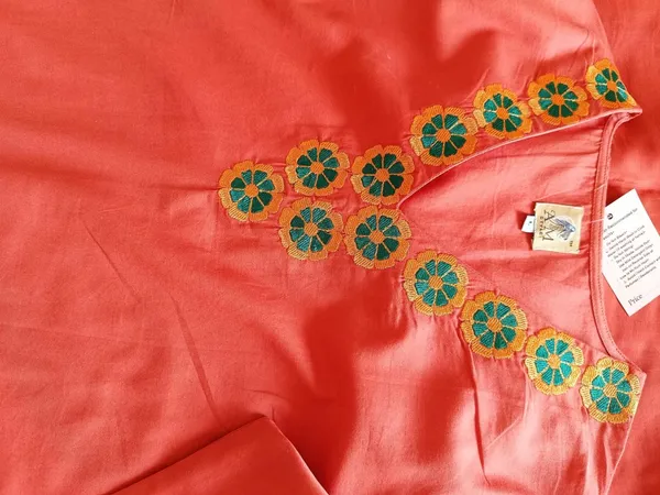 Rusty_Brown_Hand_Embroidered_Cotton_Kurta,_Pant_&_Dupatta_Set_For_Women_&_Girls