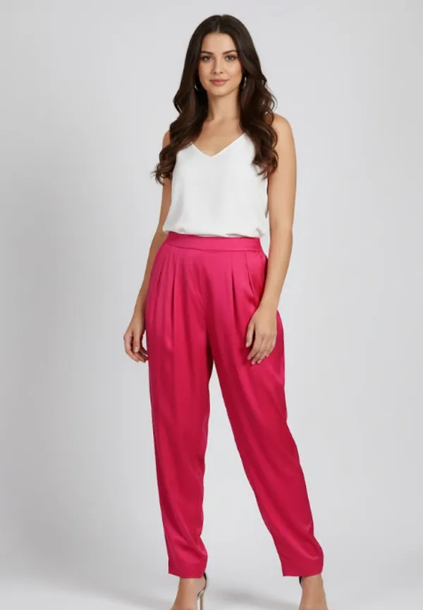 Red_Cotton_Pant_For_Women_&_Girls