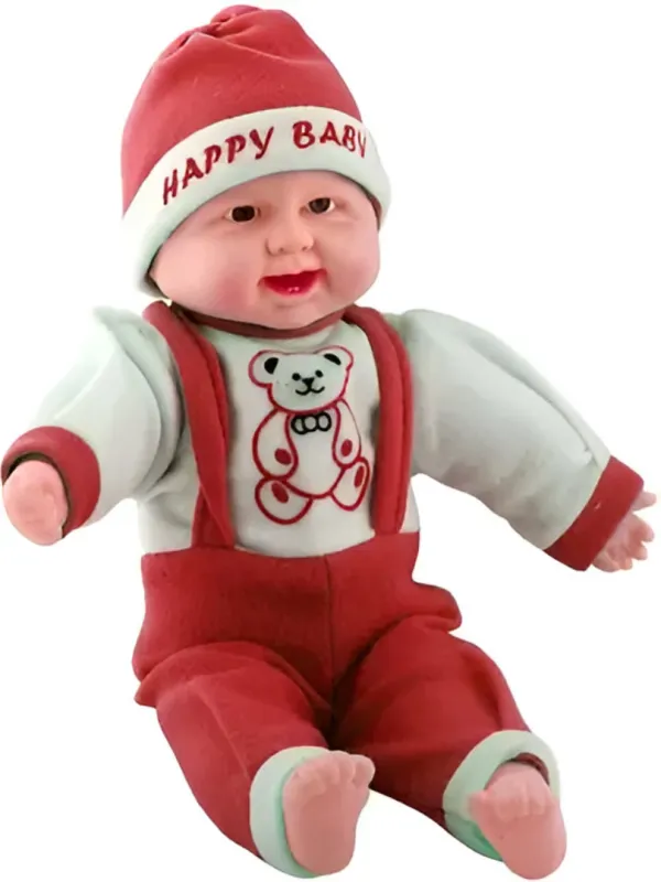 Maroon_Anushka_Toys_Cute_Happy_Baby_Soft_Toy_�_Small_Size_with_Teddy_Print_Dress