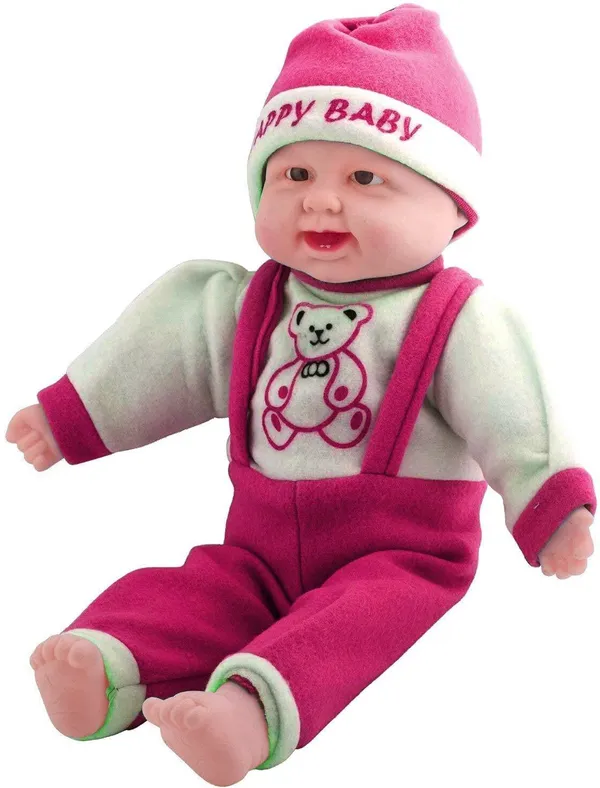 Maroon_Anushka_Toys_Cute_Happy_Baby_Soft_Toy_�_Small_Size_with_Teddy_Print_Dress