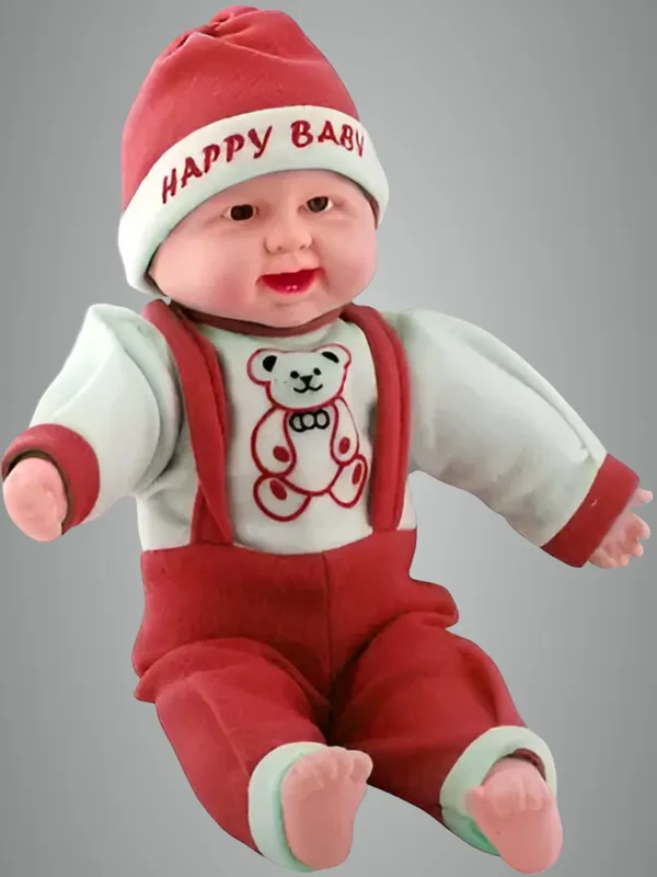 Maroon_Anushka_Toys_Cute_Happy_Baby_Soft_Toy_�_Small_Size_with_Teddy_Print_Dress