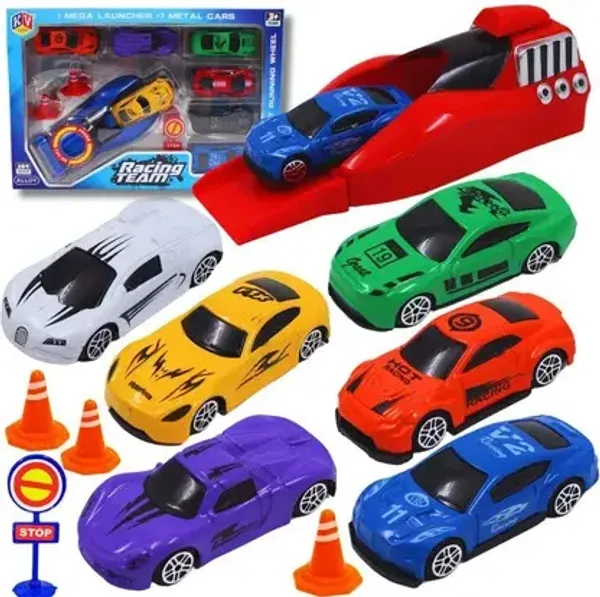 1:64_Rapid_Launcher_Cars_Play_Set_Toys_Car_Launcher_With_7Pcs_Die_Cast_Toys