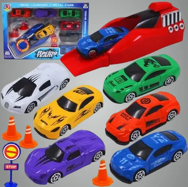 1:64_Rapid_Launcher_Cars_Play_Set_Toys_Car_Launcher_With_7Pcs_Die_Cast_Toys