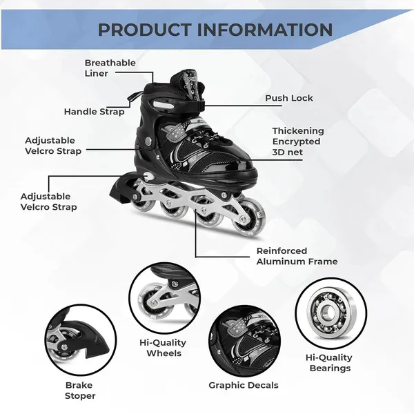Black_HHS_SPORTS_3_in_1_Convertible,_Adjustable_Skates_RollerSkates_In-line_Skates_-_Size_7-9_UK
