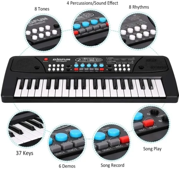 Multicolor_Trendy_Premium_Plastic_Piano_With_Mic