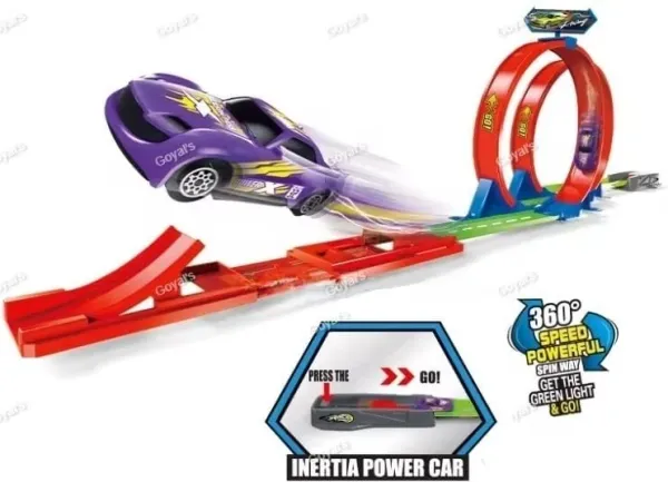 Car_Track_Racer_Car_Toy_Set_Launcher_Make_360�_Spin_Way_Powerful