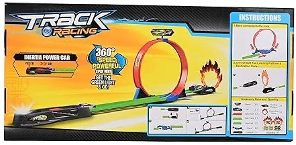 A_Perfect_Care_Launch_And_Go_Tracktoy_Car_With_1+2_Mini_Cars