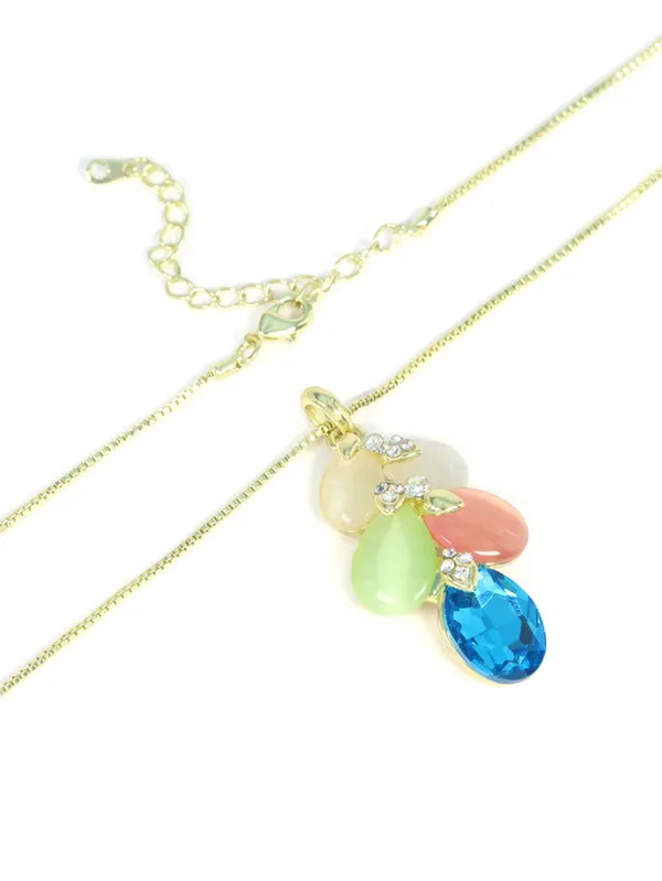 Multicolor_Stainless_Steel_18-Carat_Gold_Polish_Tropical_Luxe_Gem_Set_For_Women