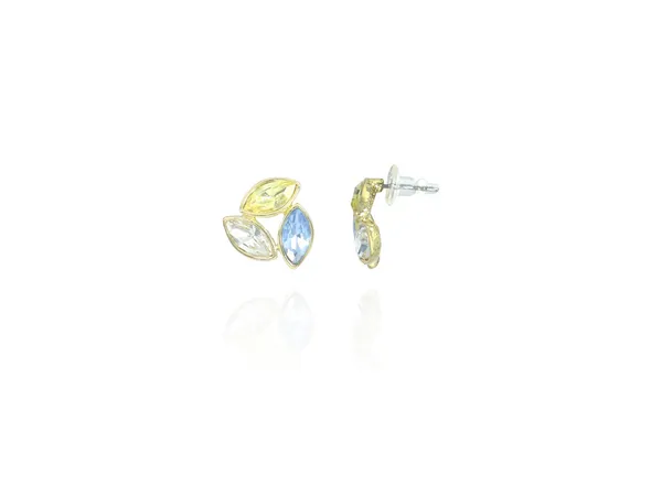 Multicolor_Stainless_Steel_18-Carat_Gold_Polish_Crystal_Leaf_Glow_Set_For_Women