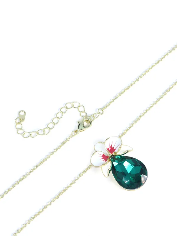 Multicolor_Stainless_Steel_18-Carat_Gold_Polish_Bold_Emerald_Bloom_Set_For_Women