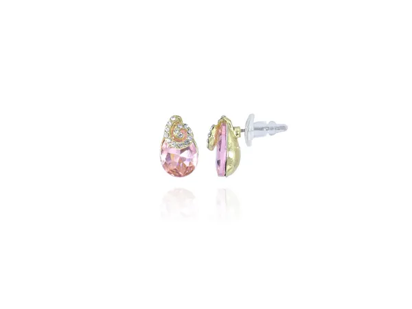 Multicolor_Stainless_Steel_18-Carat_Gold_Polish_Ros��_Swirl_Pendant_Set_For_Women