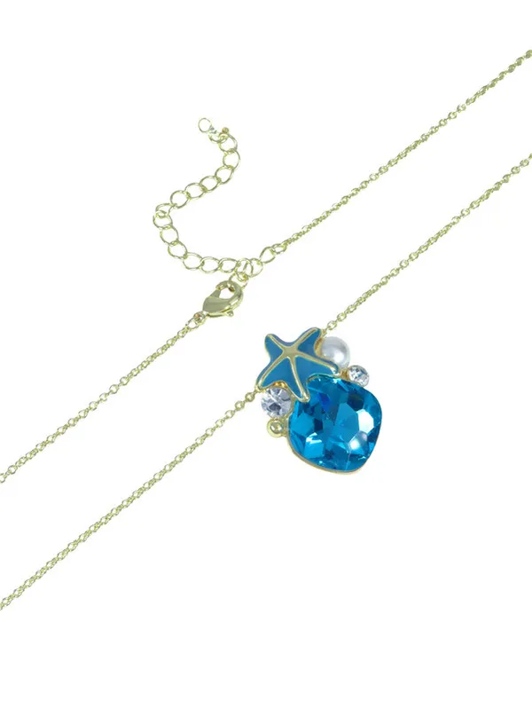 Multicolor_Stainless_Steel_18-Carat_Gold_Polish_Starry_Ocean_Pendant_Set_For_Women