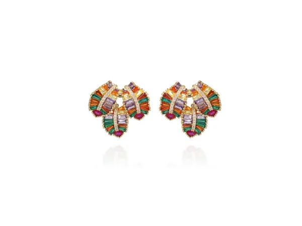 Multicolor_Stainless_Steel_18-Carat_Gold_Polish_Radiant_Mosaic_Pendant_Set_For_Women