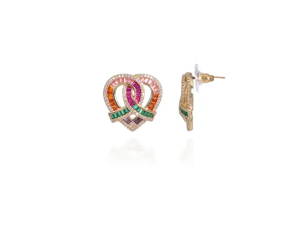 Multicolor_Stainless_Steel_18-Carat_Gold_Polish_Rainbow_Knot_Set_For_Women