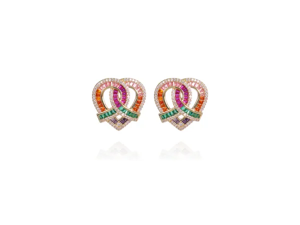 Multicolor_Stainless_Steel_18-Carat_Gold_Polish_Rainbow_Knot_Set_For_Women