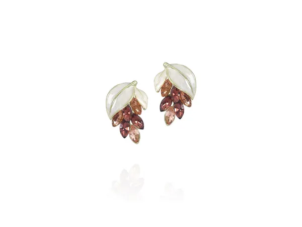 Multicolor_Stainless_Steel_18-Carat_Gold_Polish_Autumn_Leaf_Cascade_Set_For_Women
