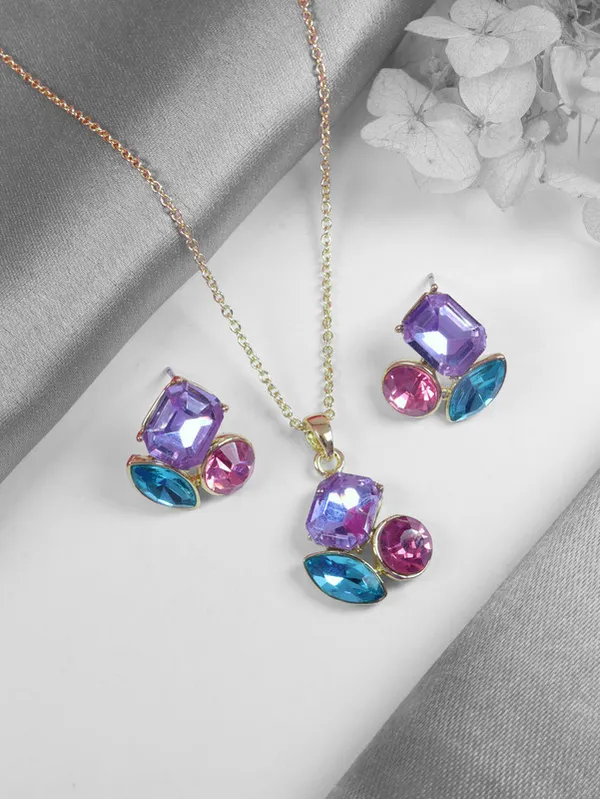 Multicolor_Stainless_Steel_18-Carat_Gold_Polish_Aurora_Trio_Set_For_Women