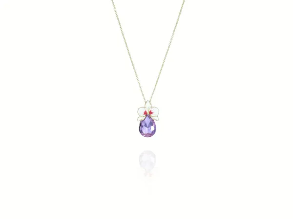 Multicolor_Stainless_Steel_18-Carat_Gold_Polish_Lavender_Orchid_Set_For_Women