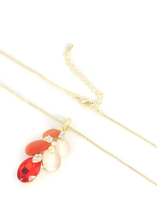 Multicolor_Stainless_Steel_18-Carat_Gold_Polish_Sunset_Teardrop_Set_For_Women