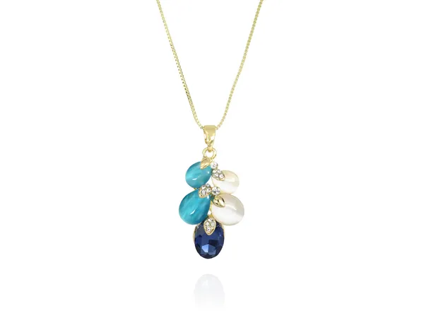 Multicolor_Stainless_Steel_18-Carat_Gold_Polish_Midnight_Lagoon_Set_For_Women