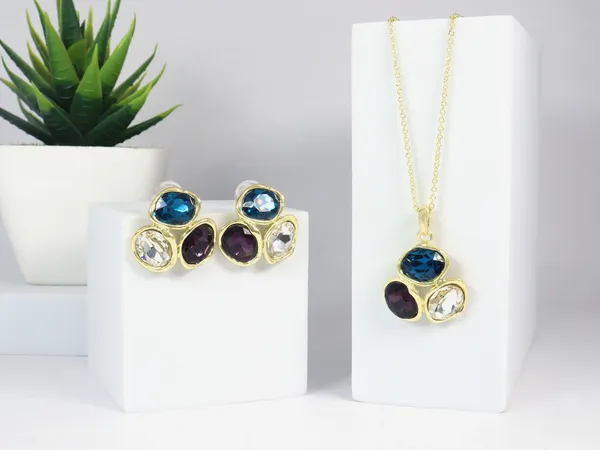 Multicolor_Stainless_Steel_18-Carat_Gold_Polish_Ocean_Berry_Set_For_Women