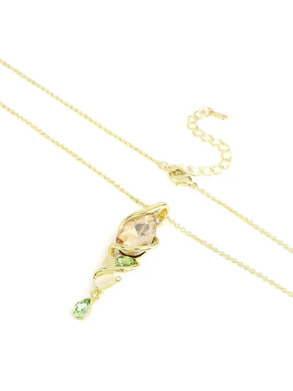 Multicolor_Stainless_Steel_18-Carat_Gold_Polish_Olive_Twist_Set_For_Women