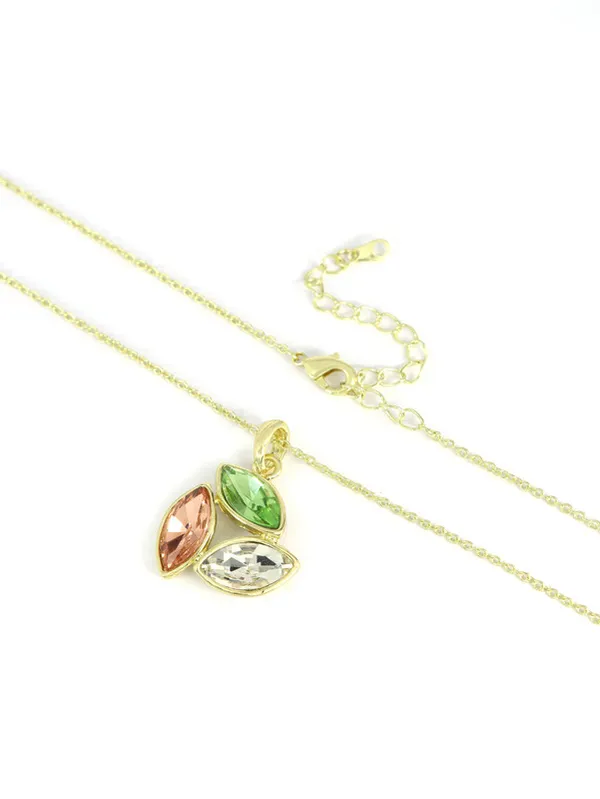 Multicolor_Stainless_Steel_18-Carat_Gold_Polish_Pastel_Marquise_Set_For_Women