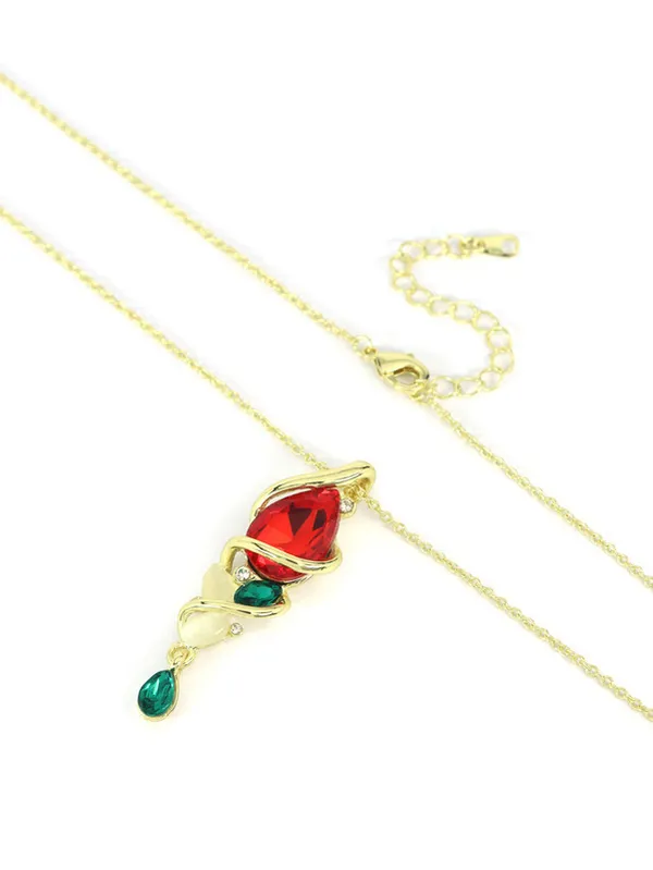 Multicolor_Stainless_Steel_18-Carat_Gold_Polish_Crimson_Twist_Set_For_Women