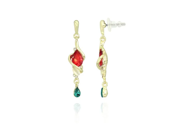 Multicolor_Stainless_Steel_18-Carat_Gold_Polish_Crimson_Twist_Set_For_Women