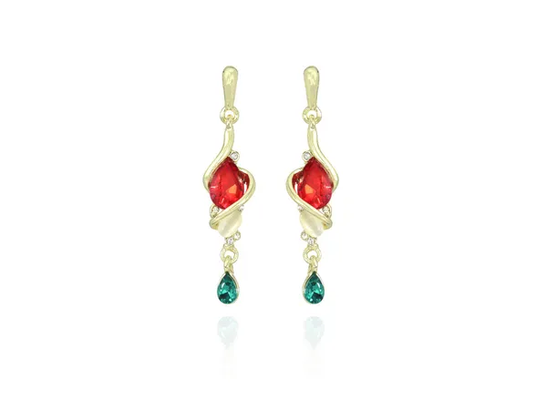 Multicolor_Stainless_Steel_18-Carat_Gold_Polish_Crimson_Twist_Set_For_Women