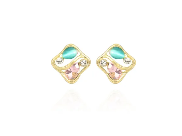Multicolor_Stainless_Steel_18-Carat_Gold_Polish_Dual-Tone_Charm_Set_For_Women