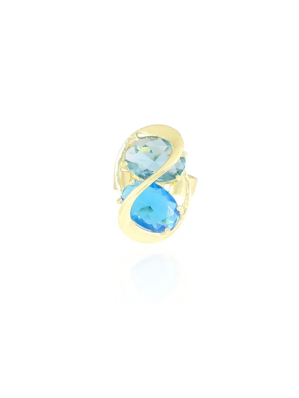 Multicolor_Stainless_Steel_18-Carat_Gold_Polish_Infinity_Blue_Set_For_Women