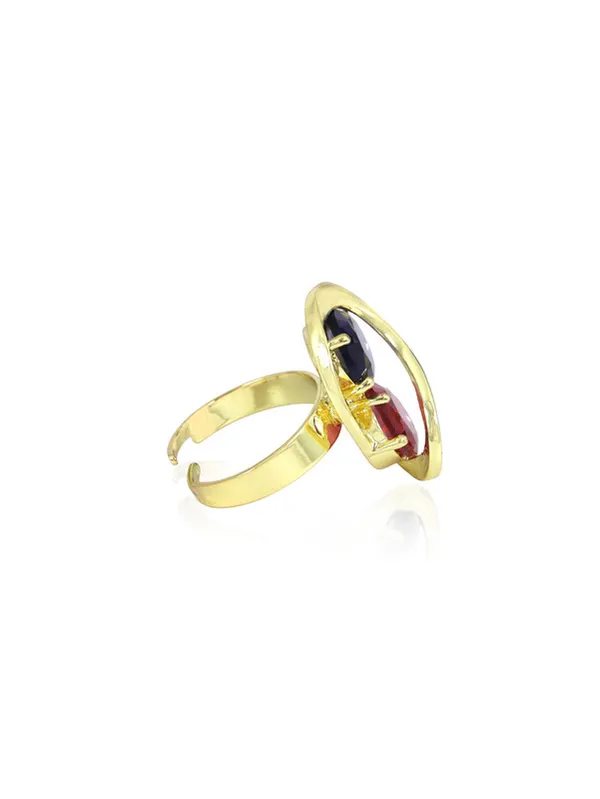 Multicolor_Stainless_Steel_18-Carat_Gold_Polish_Dual-Tone_Infinity_Set_For_Women