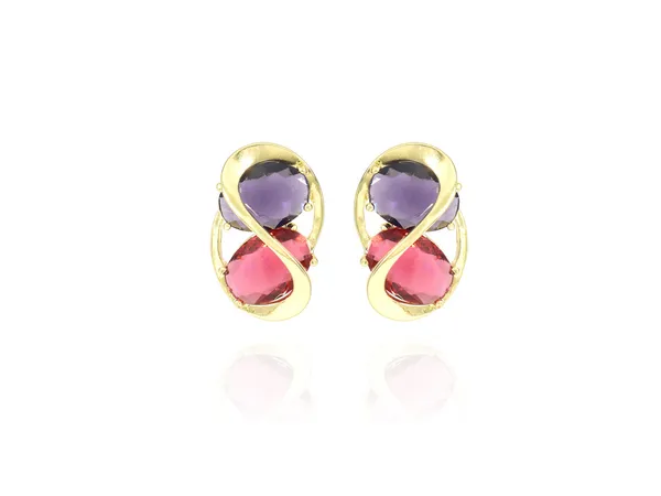 Multicolor_Stainless_Steel_18-Carat_Gold_Polish_Dual-Tone_Infinity_Set_For_Women