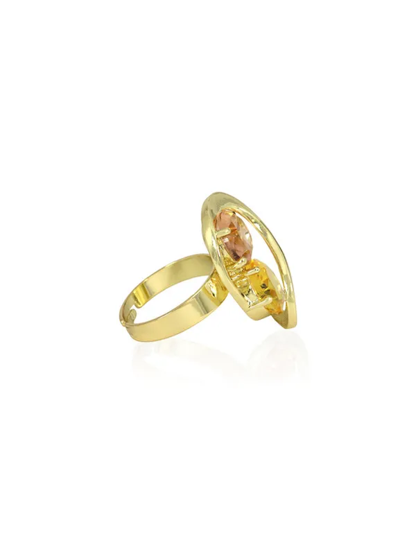 Multicolor_Stainless_Steel_18-Carat_Gold_Polish_Sunshine_Infinity_Set_For_Women