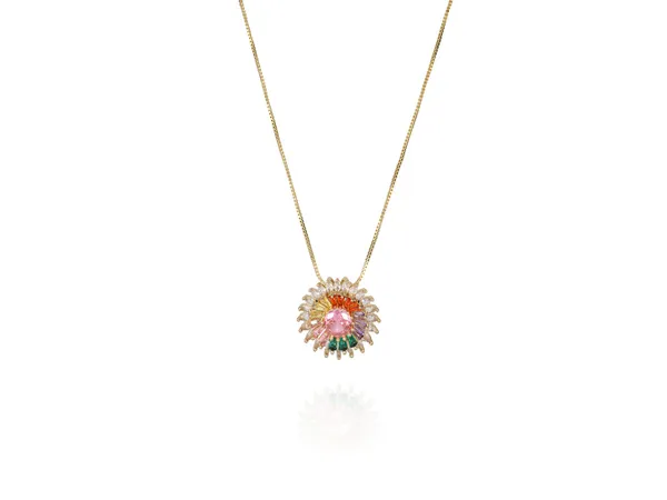Multicolor_Stainless_Steel_18-Carat_Gold_Polish_Rainbow_Burst_Set_For_Women