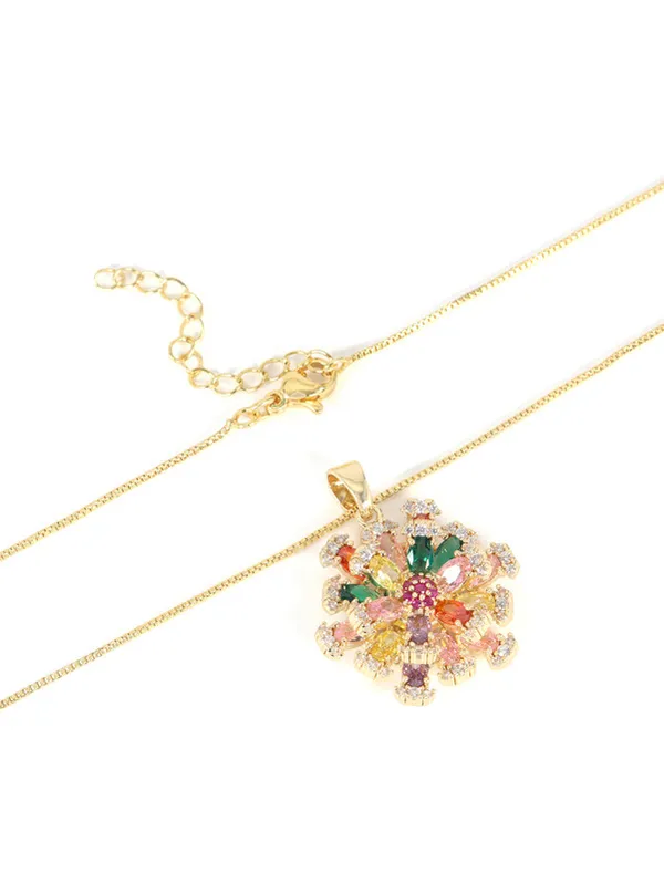 Multicolor_Stainless_Steel_18-Carat_Gold_Polish_Floral_Radiance_Set_For_Women