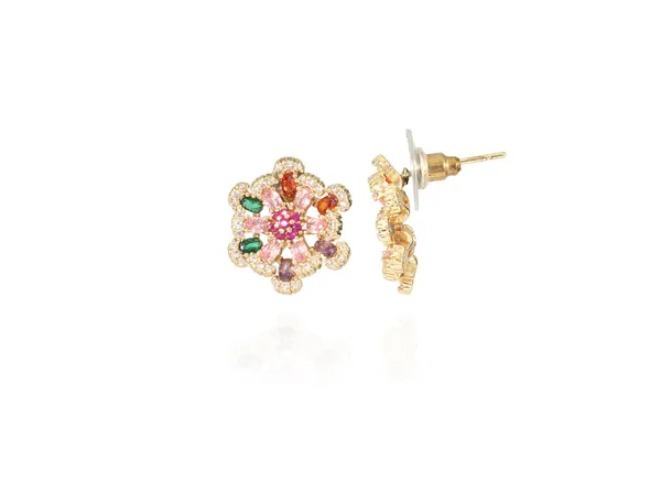 Multicolor_Stainless_Steel_18-Carat_Gold_Polish_Floral_Radiance_Set_For_Women