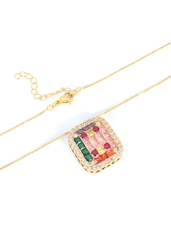 Multicolor_Stainless_Steel_18-Carat_Gold_Polish_Regal_Prism_Set_For_Women