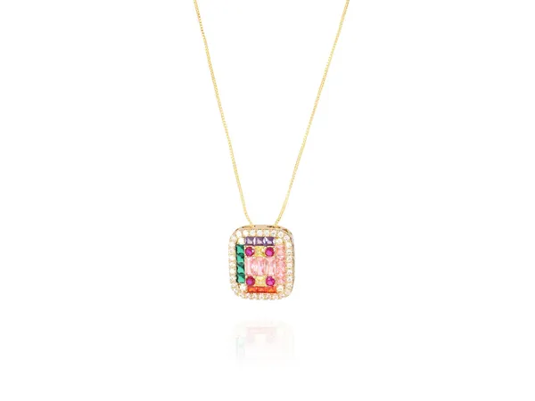 Multicolor_Stainless_Steel_18-Carat_Gold_Polish_Regal_Prism_Set_For_Women