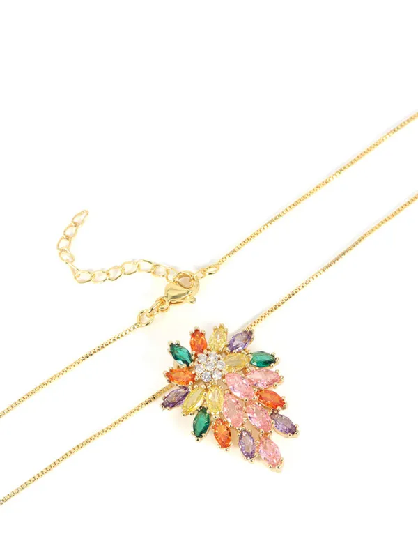 Multicolor_Stainless_Steel_18-Carat_Gold_Polish_Crystal_Bloom_Set_For_Women