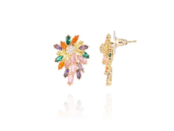 Multicolor_Stainless_Steel_18-Carat_Gold_Polish_Crystal_Bloom_Set_For_Women