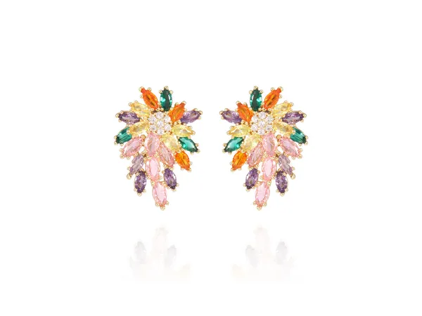 Multicolor_Stainless_Steel_18-Carat_Gold_Polish_Crystal_Bloom_Set_For_Women