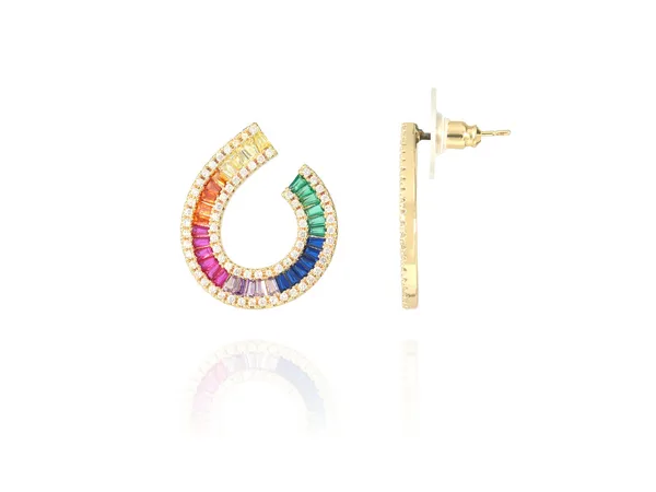 Multicolor_Stainless_Steel_18-Carat_Gold_Polish_Rainbow_Curve_Set_For_Women