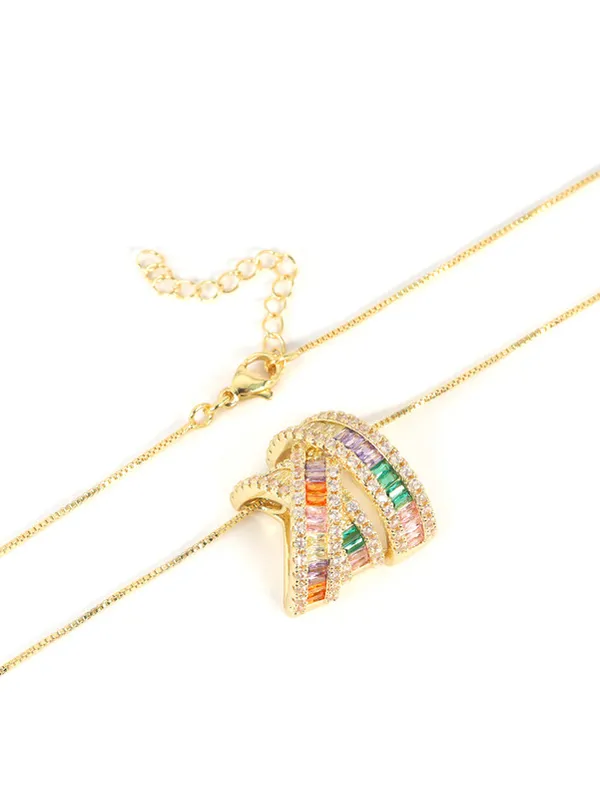Multicolor_Stainless_Steel_18-Carat_Gold_Polish_Rainbow_Wave_Set_For_Women