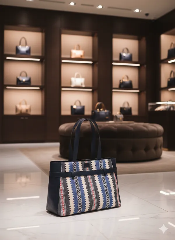 Navy_Cotton_Premium_&_Elegant_Laptop_Bag_For_Women