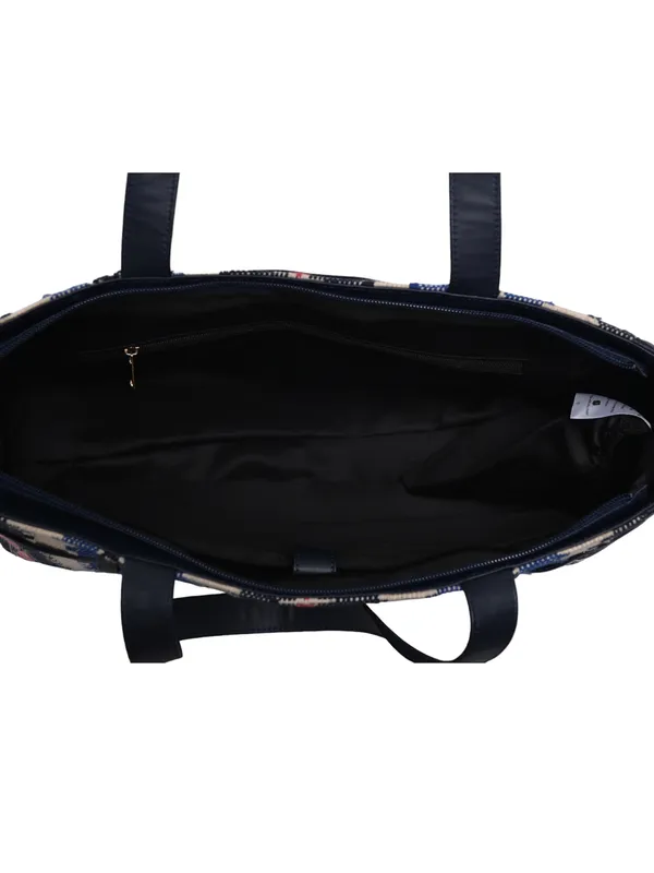 Navy_Cotton_Premium_&_Elegant_Laptop_Bag_For_Women