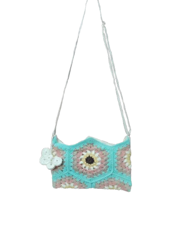 Green_HexaBloom_Crochet_Sling_Bag