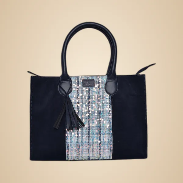 Navy_Cotton_Premium_&_Elegant_Handbag_For_Women