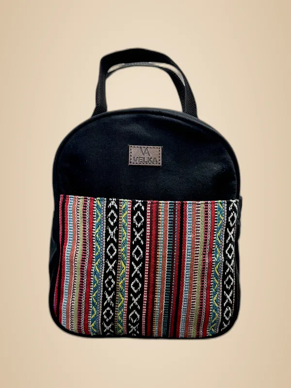 Red_&_Black_Recycled_Canvas_Premium_&_Elegant_Lunch_Bag_For_Women